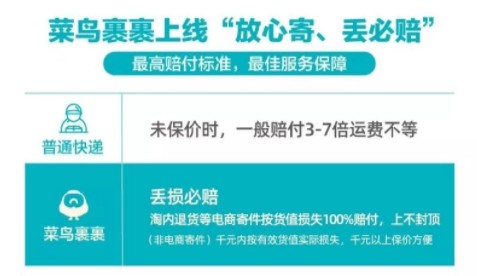 传疯了！菜鸟放大招：快递丢了找它赔，不用举证，上不封顶！_行业观察_电商之家