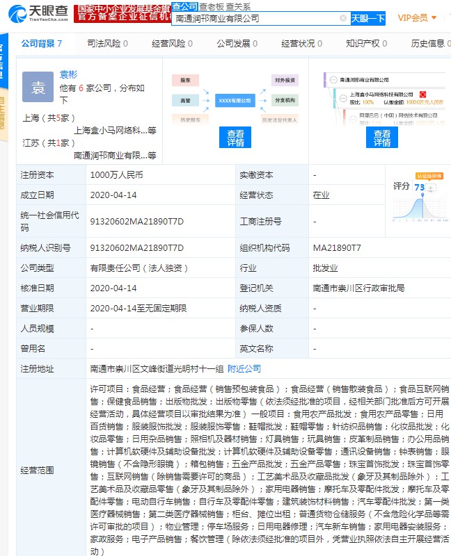 阿里1000万元成立新公司 经营范围涉及医疗器械销售_零售_电商之家