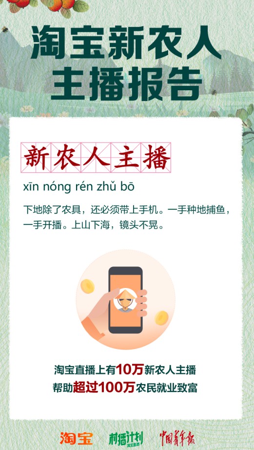 淘宝新农人主播报告：10万名新农人主播覆盖全国2000多个区县_零售_电商之家