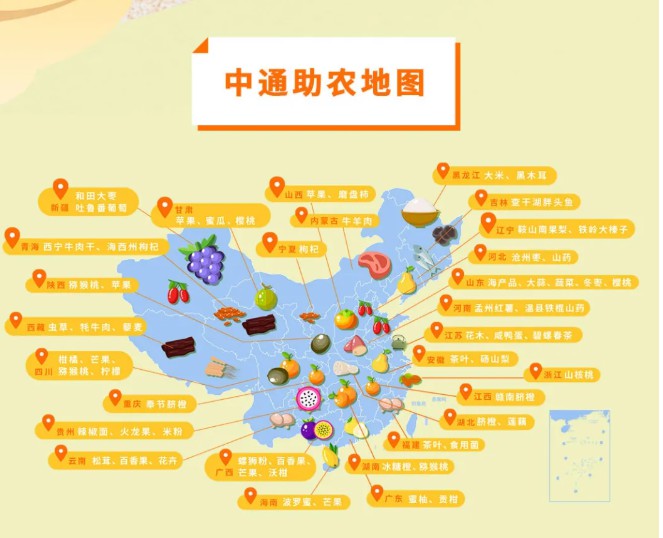 中通披露9个助农项目年业务量超1000万_物流_电商之家