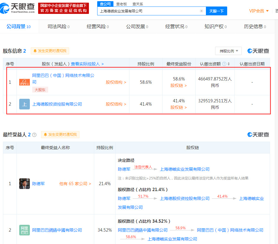 阿里、申通股东斥资80亿成立上海德峨实业发展有限公司_物流_电商之家